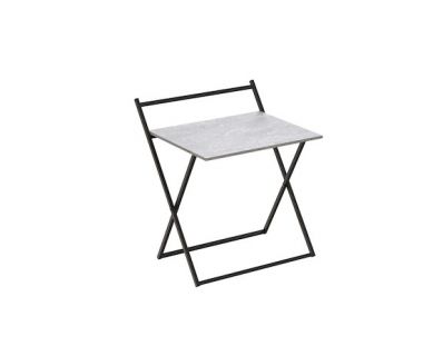 Стіл трансформер Компакт 1 Ferrum-decor 750x790x720 Чорний метал ДСП Бетон 16 мм (FRD-104682)