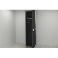 Шкаф Гардероб Уни секция 6 серии Конект Ferrum-decor 220x60x50см Белый металл ДСП Венге Магия 16 мм (FRD-104580)