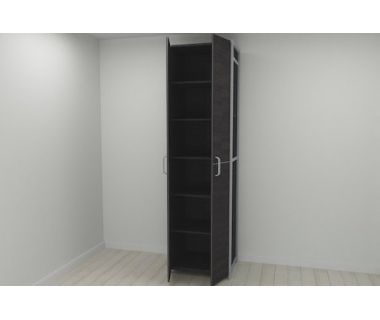 Шкаф Гардероб Уни секция 7 серии Конект Ferrum-decor 220x60x50см Серый металл ДСП Венге Магия 16 мм (FRD-104564) Шкаф Гардероб Уни секция 7 серии Конект Ferrum-decor 220x60x50см Серый металл ДСП Венге Магия 16 мм (FRD-104564)