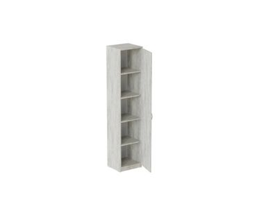 Пенал Анжело Ferrum-decor на 5 полок с дверью 1900x400x380 ДСП Бетон 16 мм (FRD-104910) Пенал Анжело Ferrum-decor на 5 полок с дверью 1900x400x380 ДСП Бетон 16 мм (FRD-104910)