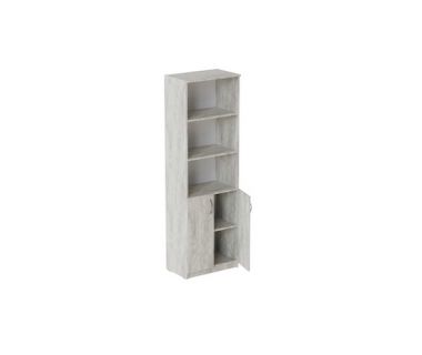 Шкаф Анжело Ferrum-decor на 5 полок с 2 дверями 1900x600x380 ДСП Бетон 16 мм (FRD-105000)
