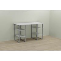 Компьютерный стол Ferrum-decor Карен 75x120x70 серый ДСП Белый 16мм (FRD-102438)