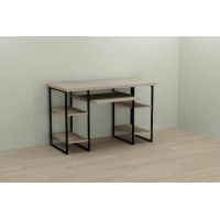 Компьютерный стол Ferrum-decor Тим 75x120x60 черный ДСП Дуб Сонома 32мм (FRD-103956)