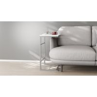Столик Терри Ferrum-decor 650x440x330 Серый металл ДСП Белый 16 мм (FRD-104662)