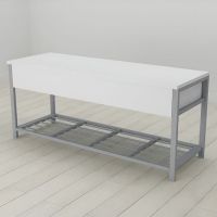 Банкетка с ящиком Ferrum-decor Дрейк 2 550x1200x400 металл Серый ДСП Белый 16 мм (FRD-103080)