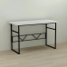 Компьютерный стол Ferrum-decor Райан 76x140x60 черный ДСП Белый 32мм (FRD-103696)