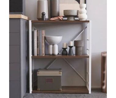 Этажерка 3/60 Ferrum-decor Серии Коннект 73x60x28 белый ДСП Дуб Сонома Трюфель 16мм (FRD-104264)