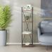 Етажерка 4/34 Ferrum-decor Серії Коннект 120x34x28 чорний ДСП Дуб Сонома Трюфель 16мм (FRD-104275)