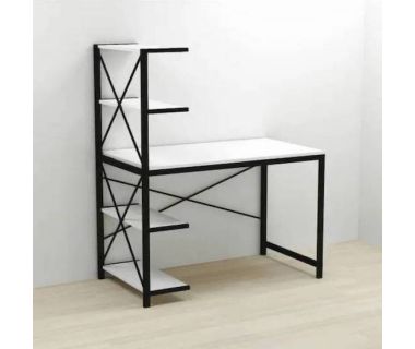 Комп'ютерний стіл Ferrum-decor Джек 75x140x60 Чорний ДСП Білий (FRD-104400) Комп'ютерний стіл Ferrum-decor Джек 75x140x60 Чорний ДСП Білий (FRD-104400)