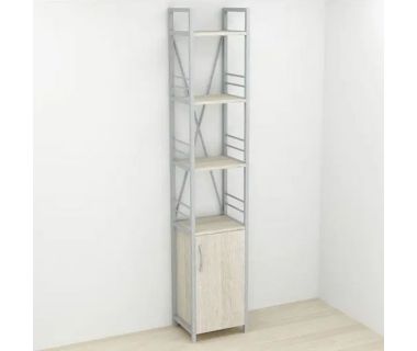 Етажерка 4/34 Ferrum-decor Серії Конект із тумбою 179x34x28 Сірий ДСП Сонома (FRD-104480)