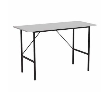 Стіл письмовий TIME Тайм Ferrum-decor 750x1200x500 Чорний метал ДСП Білий 16 мм (FRD-104878)