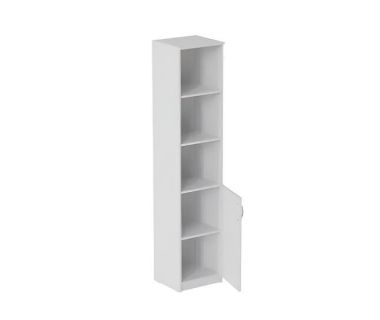 Пенал Анжело Ferrum-decor на 4 полки с 1 дверью 1900x400x380 ДСП Белый 16 мм (FRD-104911) Пенал Анжело Ferrum-decor на 4 полки с 1 дверью 1900x400x380 ДСП Белый 16 мм (FRD-104911)