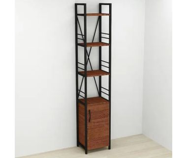 Етажерка 4/34 Ferrum-decor Серії Конект з тумбою 179x34x28 Чорний ДСП Венге (FRD-105537)