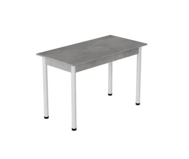 Стіл кухонний Ferrum-decor Беніта 75x120x80 Білий ДСП Бетон 16мм (FRD-105570)