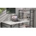 Письмовий стіл Ferrum-decor Серії Коннект з етажеркою 75x120x60 чорний ДСП Білий 16мм (FRD-104219)