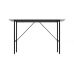 Стіл письмовий TIME Тайм Ferrum-decor 750x1200x500 Чорний метал ДСП Білий 16 мм (FRD-104878)