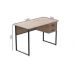 Компьютерный стол Ferrum-decor Дакота 75x140x60 черный ДСП Дуб Артизан 16мм (FRD-101929)