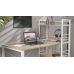 Письмовий стіл Ferrum-decor Серії Коннект з етажеркою 75x120x60 білий ДСП Дуб Сонома 16мм (FRD-104227)