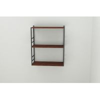 Книжкова полиця універсальна Ferrum-decor Стим 2 74x63x26 чорний ДСП Венге 16мм (FRD-106178)
