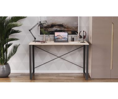 Письмовий стіл Ferrum-decor Серії Коннект 75x120x60 чорний ДСП Дуб Артізан 16мм (FRD-104202)