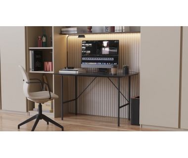 Письмовий стіл TIME Тайм Ferrum-decor 750x1200x500 Чорний метал ДСП Венге Магія 16 мм (FRD-104880)