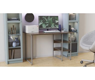 Комп'ютерний стіл Ferrum-decor Кевін 75x140x60 сірий ДСП Дуб Сонома Труфель 16мм (FRD-101731)