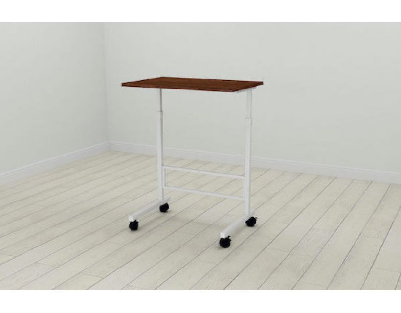 Стіл приставний Ferrum-decor Аміго 62x60x40 метал Білий ДСП Венге 16мм (FRD-105396)