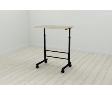 Стіл приставний Ferrum-decor Аміго 62x60x40 метал Чорний ДСП Дуб Сонома 16мм (FRD-102529)