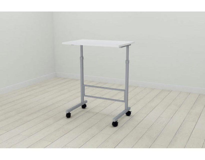 Стіл приставний Ferrum-decor Аміго 62x60x40 метал Сірий ДСП Білий 16мм (FRD-102540)