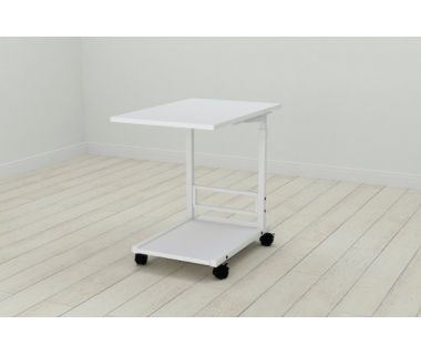 Стіл приставний Ferrum-decor Френа 62x40x60 метал Білий ДСП Білий 16мм (FRD-102512)