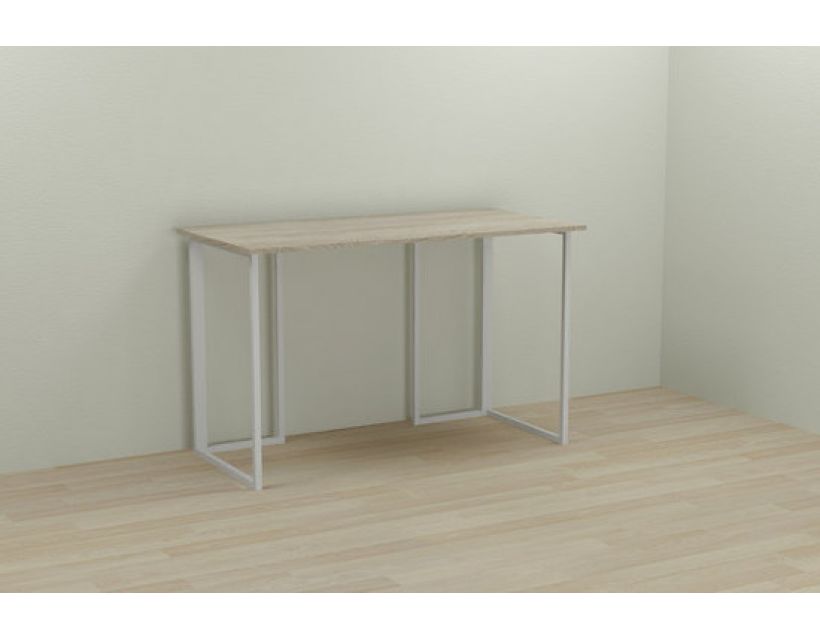 Комп'ютерний стіл Ferrum-decor Ханна 75x120x60 білий ДСП Дуб Сонома 16мм (FRD-104001)