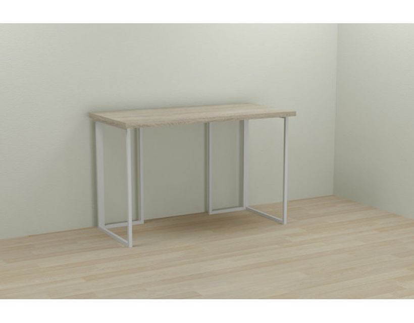 Комп'ютерний стіл Ferrum-decor Ханна 75x120x60 білий ДСП Дуб Сонома 32мм (FRD-104006)