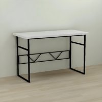 Компьютерный стол Ferrum-decor Райан 76x140x60 черный ДСП Белый 32мм (FRD-103696)