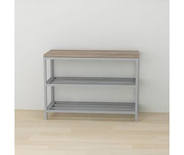 Банкетка универсальная Ferrum-decor Слайм 45x63x26 серый ДСП Дуб Сонома Трюфель 16мм (FRD-104083)
