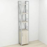 Етажерка 4/34 Ferrum-decor Серії Конект із тумбою 179x34x28 Сірий ДСП Сонома (FRD-104480)