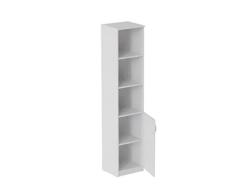 Пенал Анжело Ferrum-decor на 4 полиці з 1 дверима 1900x400x380 ДСП Білий 16 мм (FRD-104911)