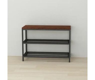 Банкетка универсальная Ferrum-decor Слайм 45x63x26 черный ДСП Венге 16мм (FRD-105512)