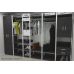 Шафа Гардероб Уні секція 2 серії Коннект Ferrum-decor 220x60x50см Білий метал ДСП Венге Магія 32 мм (FRD-104544)