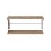 Полка настенная Ferrum-decor Букин 330x500x240 металл Белый ДСП Артизан 16 мм (FRD-102850)
