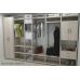 Шафа Гардероб Уні секція 7 серії Конект Ferrum-decor 220x60x50см Сірий метал ДСП Дуб Сонома 16 мм (FRD-104565)