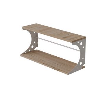 Полка настенная Ferrum-decor Букин 330x500x240 металл Белый ДСП Артизан 16 мм (FRD-102850) Полка настенная Ferrum-decor Букин 330x500x240 металл Белый ДСП Артизан 16 мм (FRD-102850)