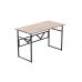 Компьютерный стол Ferrum-decor Райан 76x120x60 черный ДСП Дуб Артизан 32мм (FRD-103689)