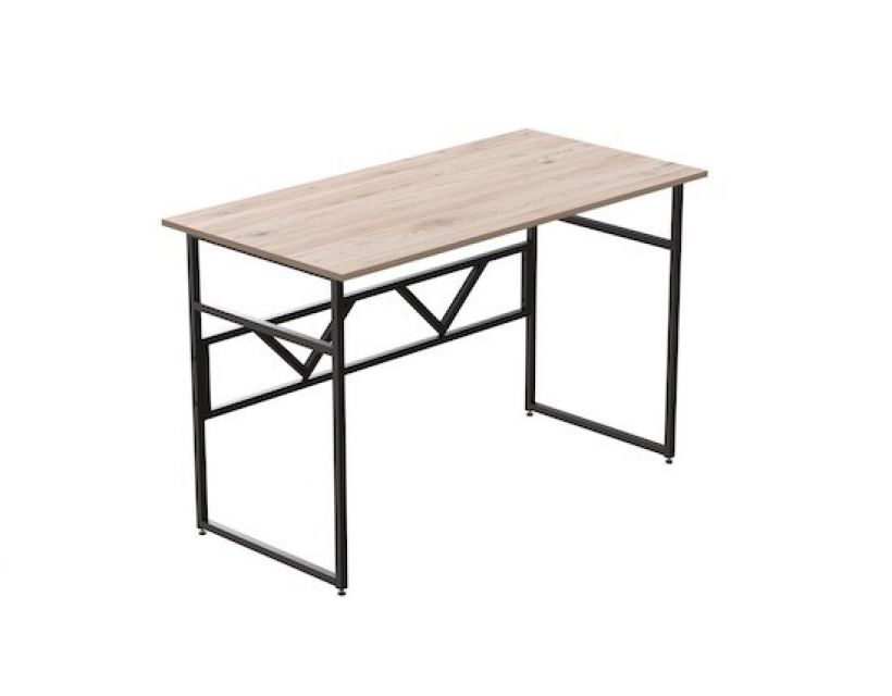 Компьютерный стол Ferrum-decor Райан 76x120x60 черный ДСП Дуб Артизан 32мм (FRD-103689)