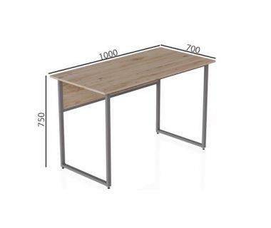 Комп'ютерний стіл Ferrum-decor Коді 75x100x70 сірий ДСП Дуб Артізан 32мм (FRD-101689)