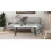 Стол журнальный Монтана Ferrum-decor 45x100x50 Черный металл ДСП Белый 16 мм (FRD-106717)