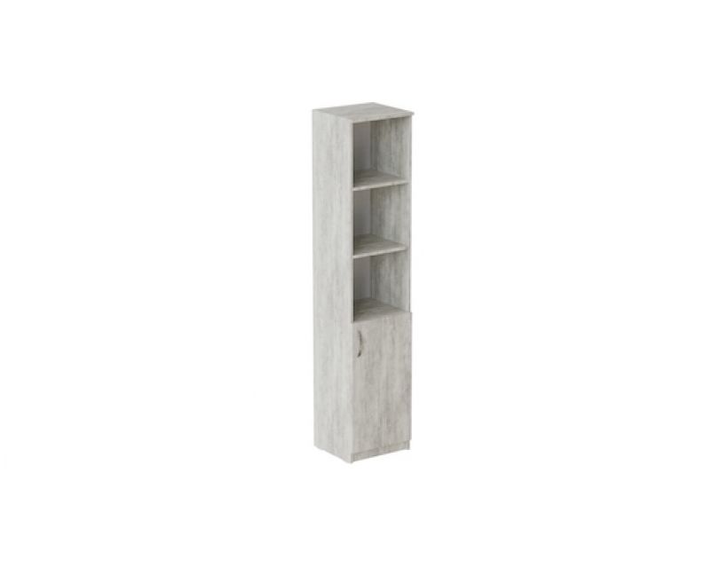 Пенал Анжело Ferrum-decor на 4 полиці з 1 дверима 1900x400x380 ДСП Бетон 16 мм (FRD-104916)