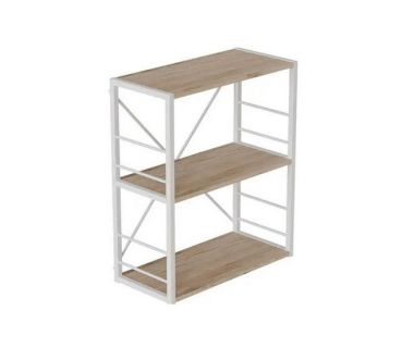 Этажерка 3/60 Ferrum-decor Серии Коннект 73x60x28 белый ДСП Дуб Артизан 16мм (FRD-104261)