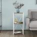 Этажерка 3/34 Ferrum-decor Серии Коннект 73x34x28 белый ДСП Дуб Сонома Трюфель 16мм (FRD-104299)