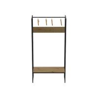 Вішалка модульна для підлоги Ferrum-decor Треліс 12 180x90x38 чорний ДСП Дуб Артизан 16мм (FRD-104309)