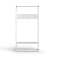 Вішалка для підлоги Ferrum-decor Треліс 13 180x90x38 білий ДСП Білий 16мм (FRD-104331)